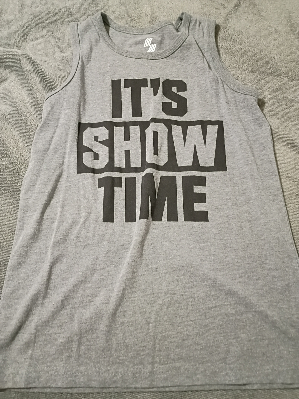 Sporto Gray Crewneck Tank with White Logo